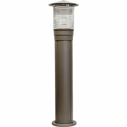 Dabmar D350-LED-BZ Modern Line Voltage Bronze LED Exterior Landscaping Light Bollard