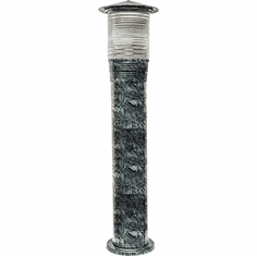Dabmar D350-VG Modern Line Voltage Verde Green Exterior Landscape Lighting Fixture Bollard