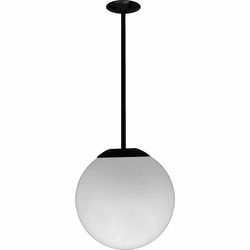 Dabmar D7500-18-LED-B Modern Black LED 18" Pendant Lighting Fixture