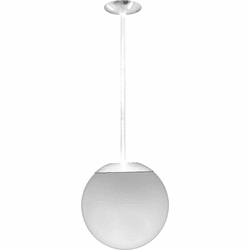 Dabmar D7500-18-W Modern White 18" Hanging Light Fixture