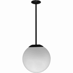 Dabmar D7500-24-W Modern White 24" Drop Lighting Fixture