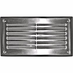 Dabmar DSL1000-SS304 Louvered Down Modern Line Voltage Stainless Steel Interior / Exterior Step Light