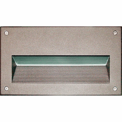 Dabmar DSL1003-LED-BZ Recessed Lens Modern Line Voltage Bronze LED Interior / Exterior Step Light