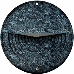 Dabmar DSL1120-LED-VG Large Round Modern Line Voltage Verde Green LED Interior / Exterior Step Light