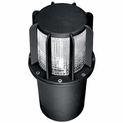 Dabmar DW15-LEDF-B Beacon Contemporary Line Voltage Black LED Outdoor Well Light Flood Lamp