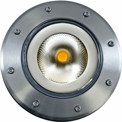 Dabmar DW4751-LEDF-SS304 Medium In-Ground Contemporary Line Voltage Stainless Steel LED Outdoor Well Light Flood Lamp