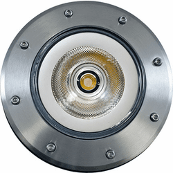 Dabmar DW4751-LEDS-SS304 Medium In-Ground Modern Line Voltage Stainless Steel LED Exterior Well Light Landscape Spot Light