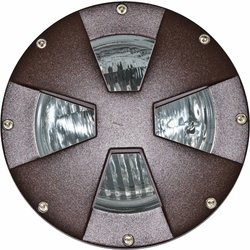 Dabmar DW4780-BZ Medium Drive Over Contemporary Line Voltage Bronze Outdoor Well Light