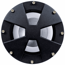 Dabmar DW4780-LED18F-B Medium Drive Over Contemporary Line Voltage Black LED Outdoor Well Lighting