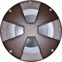 Dabmar DW4780-LED18F-BZ Medium Drive Over Modern Line Voltage Bronze LED Exterior Well Light