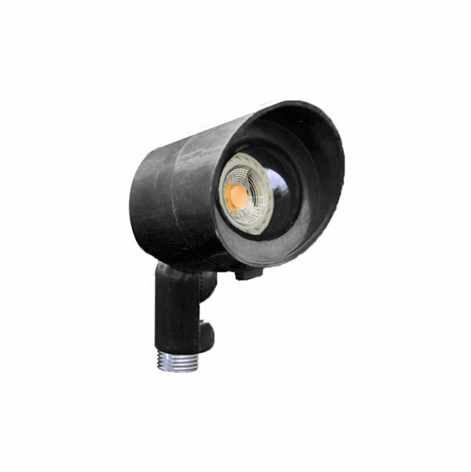 Dabmar FG132-LED-B Modern Black LED Line Voltage Exterior Landscape Lighting Spot Light