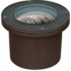 Dabmar FG316-BZ Modern Bronze Halogen Line Voltage Outdoor Fiberglass Well Light