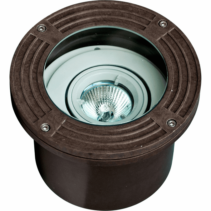 Dabmar FG316-MR Contemporary Bronze Halogen Line Voltage Exterior Fiberglass Well Lighting