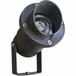 Dabmar FG409-LED-BZ Contemporary Bronze LED Line Voltage Outdoor Landscape Lighting Design Spot Light