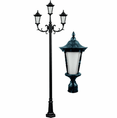 Dabmar GM1103-VG Gabriella Verde Green Exterior Post Lighting