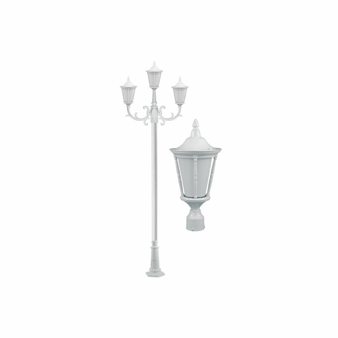 Dabmar GM1103-W Gabriella White Outdoor Post Lamp