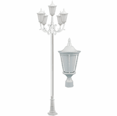 Dabmar GM1105-LED16-W Gabriella White LED Outdoor Post Light Fixture