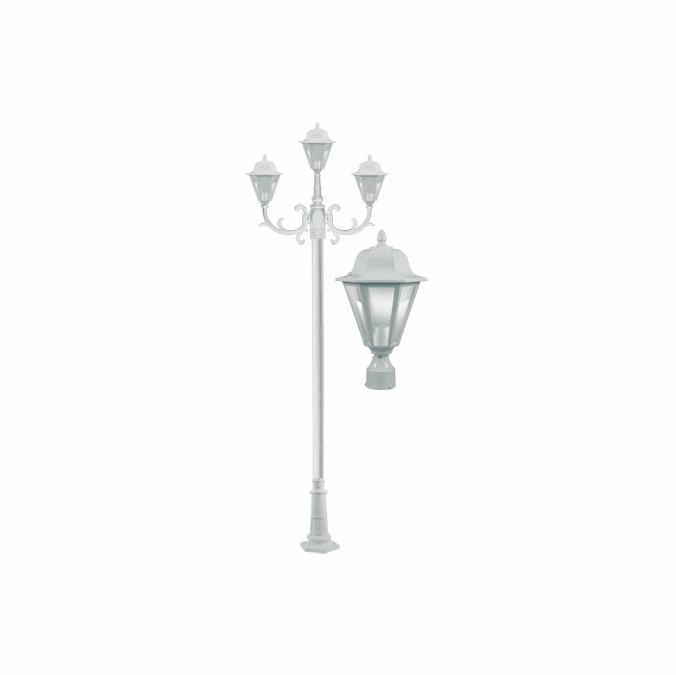 Dabmar GM1303S-LED16-W Daniella White LED Outdoor Post Lamp