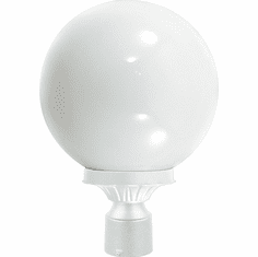 Dabmar GM240-W White Outdoor Powder Coated Cast Aluminum Post Light Fixture
