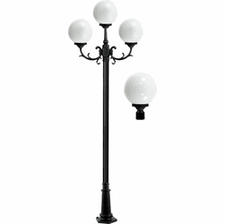 Dabmar GM2403-B Emily Modern Black Exterior Post Lighting Fixture