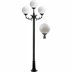 Dabmar GM2403-BZ Emily Contemporary Bronze Outdoor Lamp Post Light Fixture