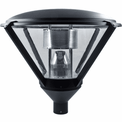 Dabmar GM500-LED30-B Post Top Contemporary Black LED Outdoor Post Lamp Top