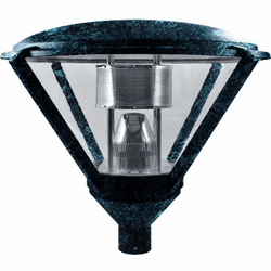 Dabmar GM500-LED30-VG Post Top Modern Verde Green LED Exterior Lamp Post Light Top