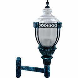 Dabmar GM670-LED120-VG Clear Acorn Contemporary Verde Green LED Exterior Wall Lighting