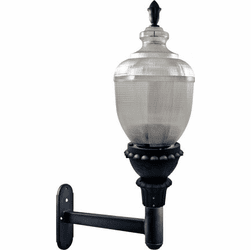 Dabmar GM690-LED75-B Clear Acorn Modern Black LED Outdoor Wall Light