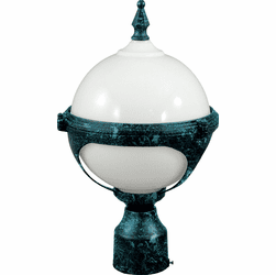 Dabmar GM982-VG Verde Green Exterior Powder Coated Cast Aluminum Lighting Wall Sconce