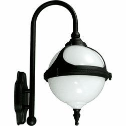 Dabmar GM986-B Black Outdoor Powder Coated Cast Aluminum Wall Lighting Fixture