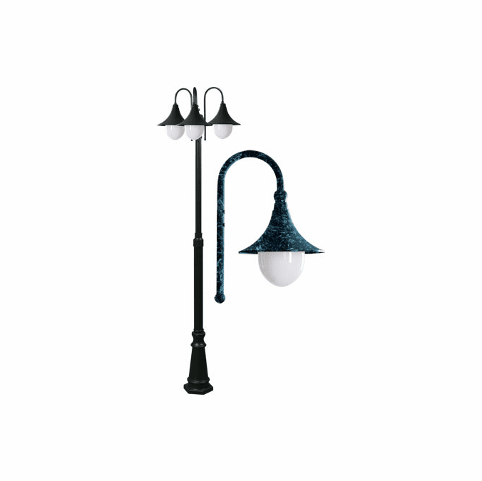 Dabmar GM9903-LED-VG Marquee Modern Verde Green LED Exterior Post Light Fixture