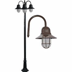 Dabmar GM9913-LED-BZ Marquee Contemporary Bronze LED Outdoor Lamp Post Light