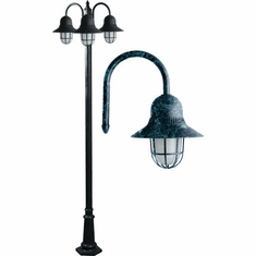 Dabmar GM9913-VG Marquee Modern Verde Green Exterior Post Light Fixture