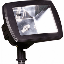 Dabmar LV105-LED-B Contemporary Black LED Low Voltage Outdoor Landscape Lighting Design Mini Flood Light