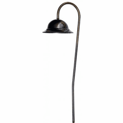 Dabmar LV112-LED-ABS Modern Antique Brass LED Low Voltage Exterior Landscape Light Path Light
