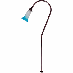 Dabmar LV114-ABZ-BLUE Contemporary Antique Bronze Halogen Low Voltage Outdoor Pathway Landscaping Light