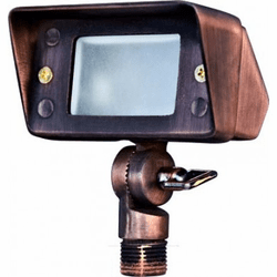 Dabmar LV116-LED-ABZ Modern Antique Bronze LED Low Voltage Exterior Landscape Light Mini Flood Light