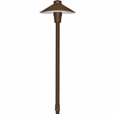 Dabmar LV13-BZ Small Top Cast Aluminum Contemporary Bronze Halogen Low Voltage Outdoor Pathway Residential Landscape Lighting