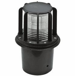 Dabmar LV15-LED-B Beacon Contemporary Black Halogen Low Voltage Outdoor Well Light
