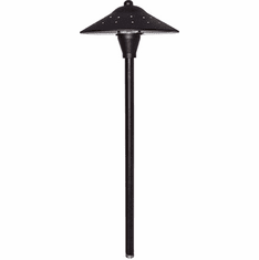 Dabmar LV214-LED-23-B Cast Aluminum Path Modern Black LED Low Voltage Exterior Pathway Lighting