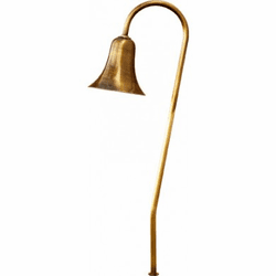 Dabmar LV215-LED-ABS Modern Antique Brass LED Low Voltage Exterior Landscape Lighting Fixture Path Light