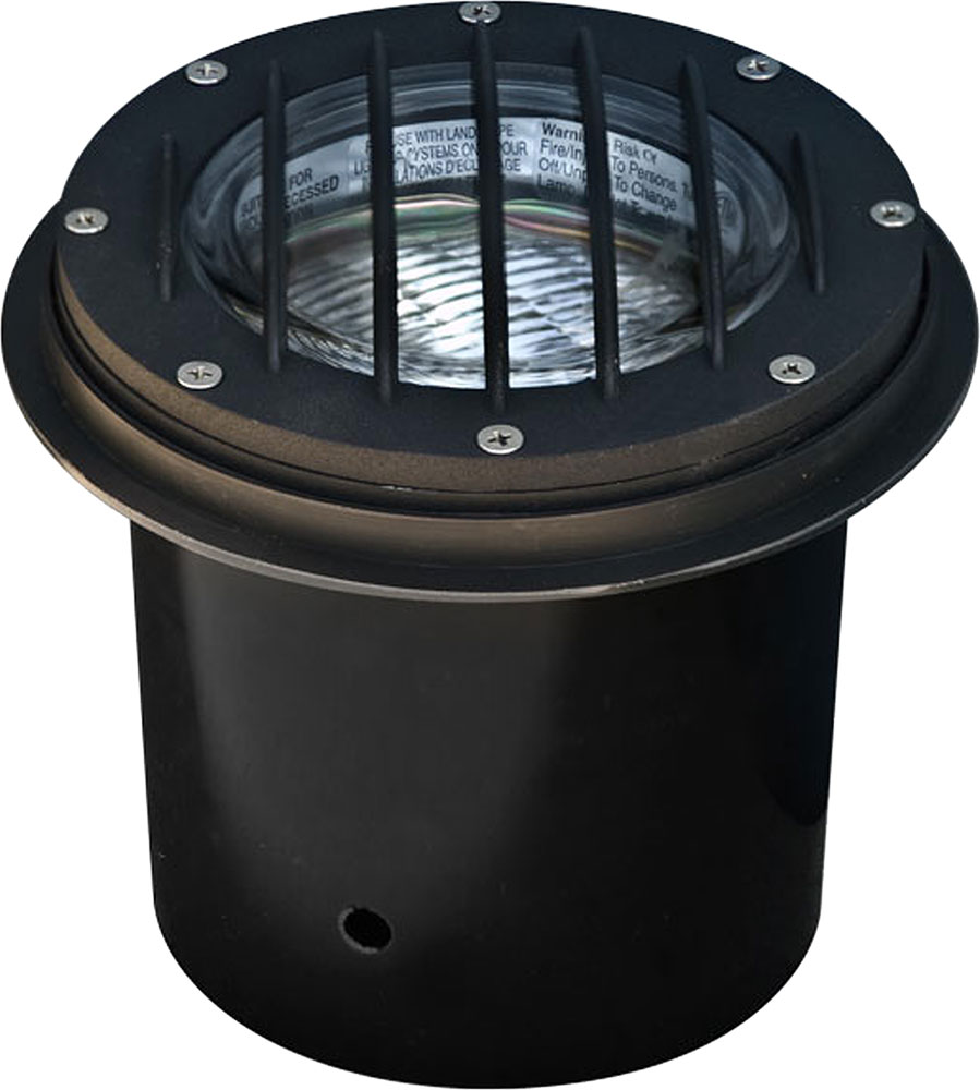 Dabmar LV305B Modern Black Halogen Low Voltage Outdoor Cast Aluminum