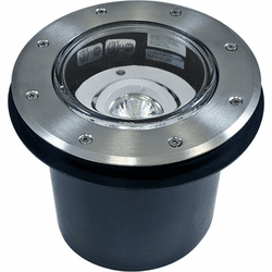 Dabmar LV306-SS304-MR Well Light Modern Stainless Steel Halogen Low Voltage Exterior Well Light