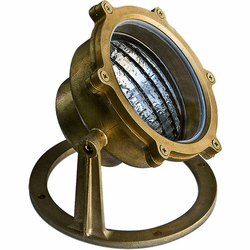 Dabmar LV308-BS Contemporary Brass Halogen Low Voltage Outdoor Pond/Fountain Underwater Light