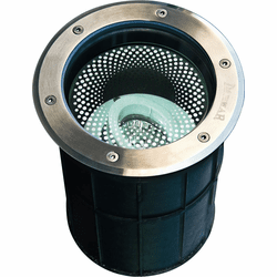 Dabmar LV312-SS304 Modern Stainless Steel Halogen Low Voltage Outdoor In-Ground Well Light with Adjustable Lamp