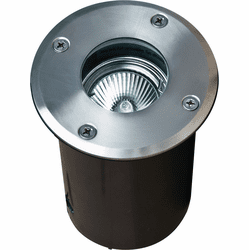 Dabmar LV314-SS304 Contemporary Stainless Steel Halogen Low Voltage Exterior In-Ground Well Lighting with Adjustable Lamp