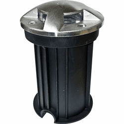 Dabmar LV322-SS316 Contemporary Stainless Steel Halogen Low Voltage Exterior In-Ground Well Lighting with PVC Sleeve