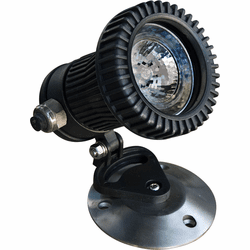Dabmar LV341-B Modern Black Halogen Low Voltage Exterior Polybutylene Terephthalate Pond/Fountain Underwater Light