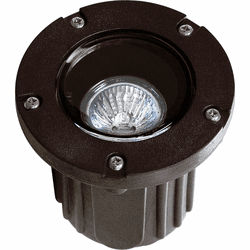 Dabmar LV342-BZ Modern Bronze Halogen Low Voltage Outdoor Polybutylene Terephthalate Adjustable In-Ground Well Light